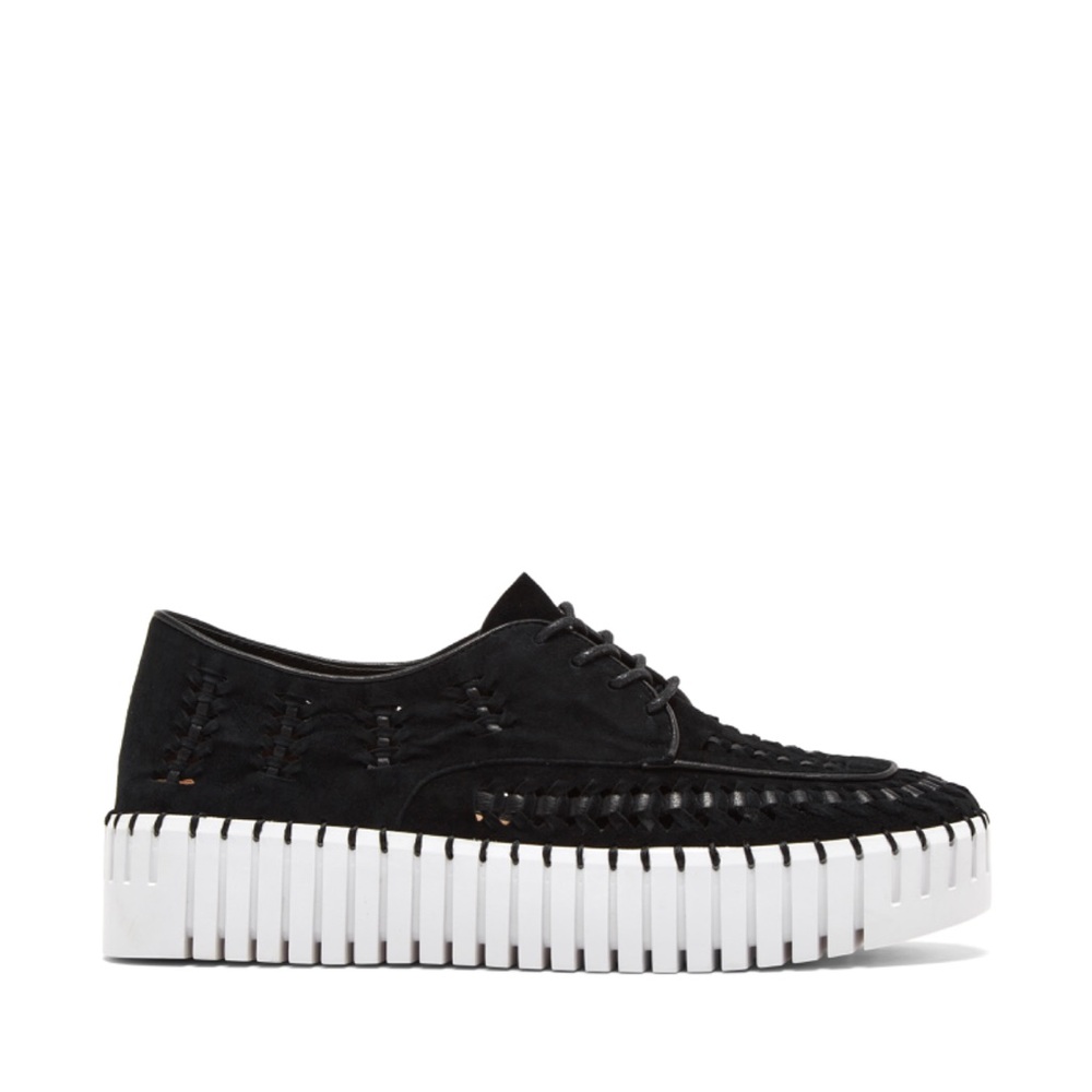 NWT Anthropologie SILENT D BRODIES Sneaker in Black Suede